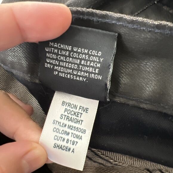 Hudson Byron 5 Pocket Straight Jeans Men 32 Brown Denim Cotton Button Fly USA - Picture 5 of 14